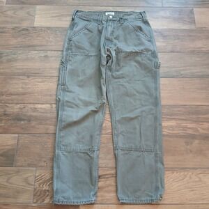 Levi Strauss Pants Mens 33x30 Green Carpenter Double Knee Grunge Skater Y2K